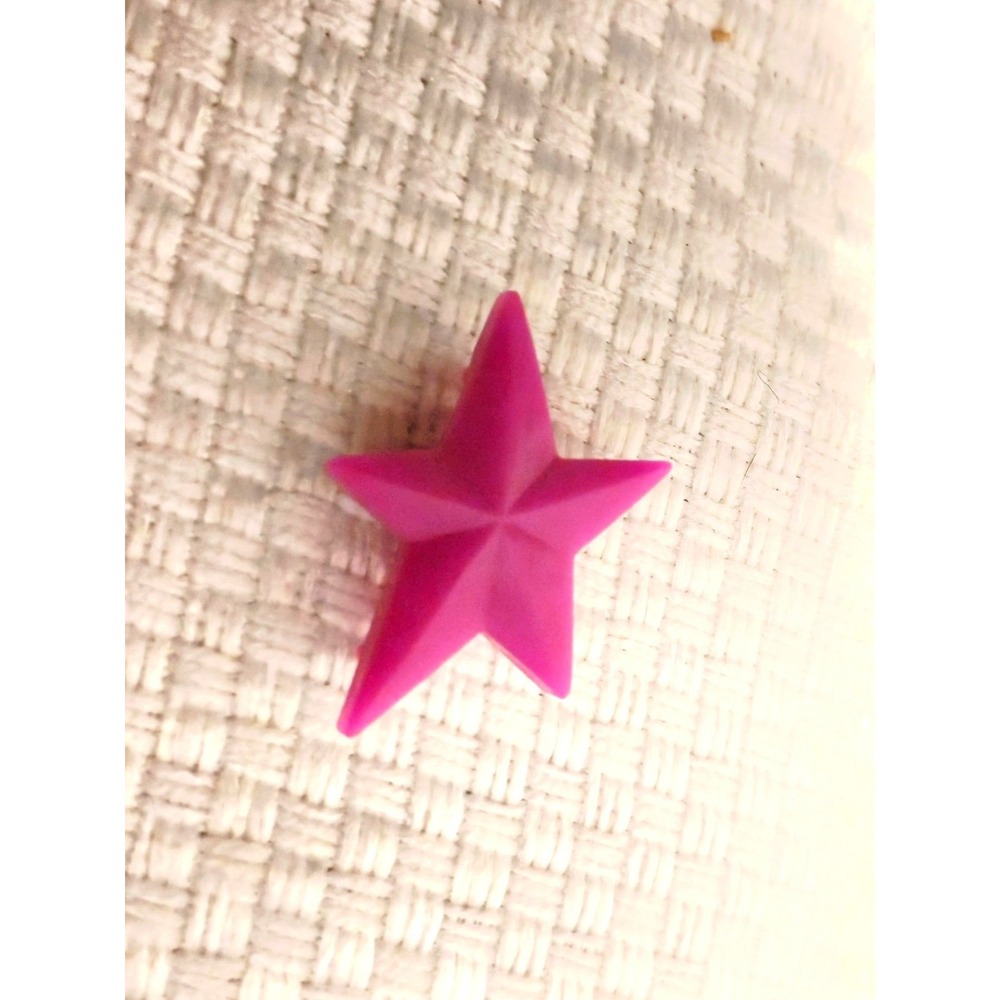 Bratz Doll Pink Star Shaped Hairbrush Accessory MGA Replacement Toy Brush